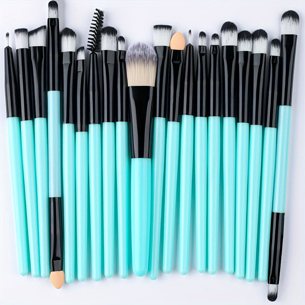 20/34pcs Makeup Brush Set and 8pcs Mini Makeup Brush Professional Soft Synthetic Powder Foundation Eyeshadow Makeup Brush Cosmetics Suitable for Beginners