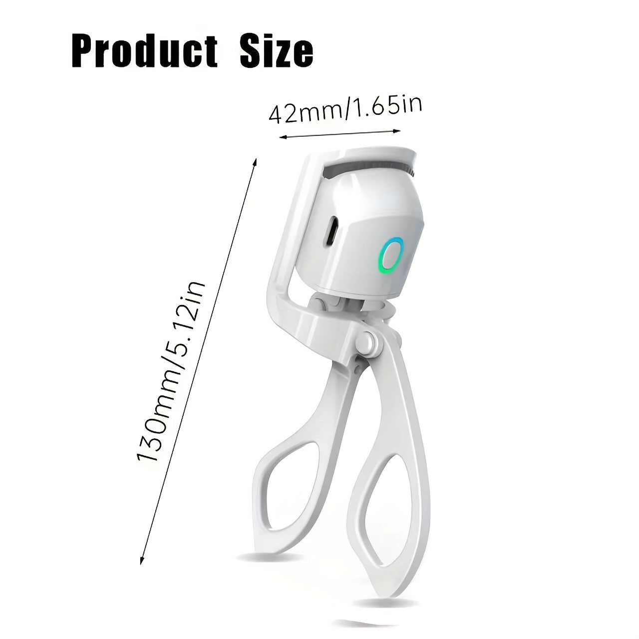 ABS Electric Eyelash Curler, Modern Beauty Eye Instrument for Home, Long-Lasting Curl Electric Eye Lash Perm Eyelashes Clip Eyelash Curler Device Makeup Tools