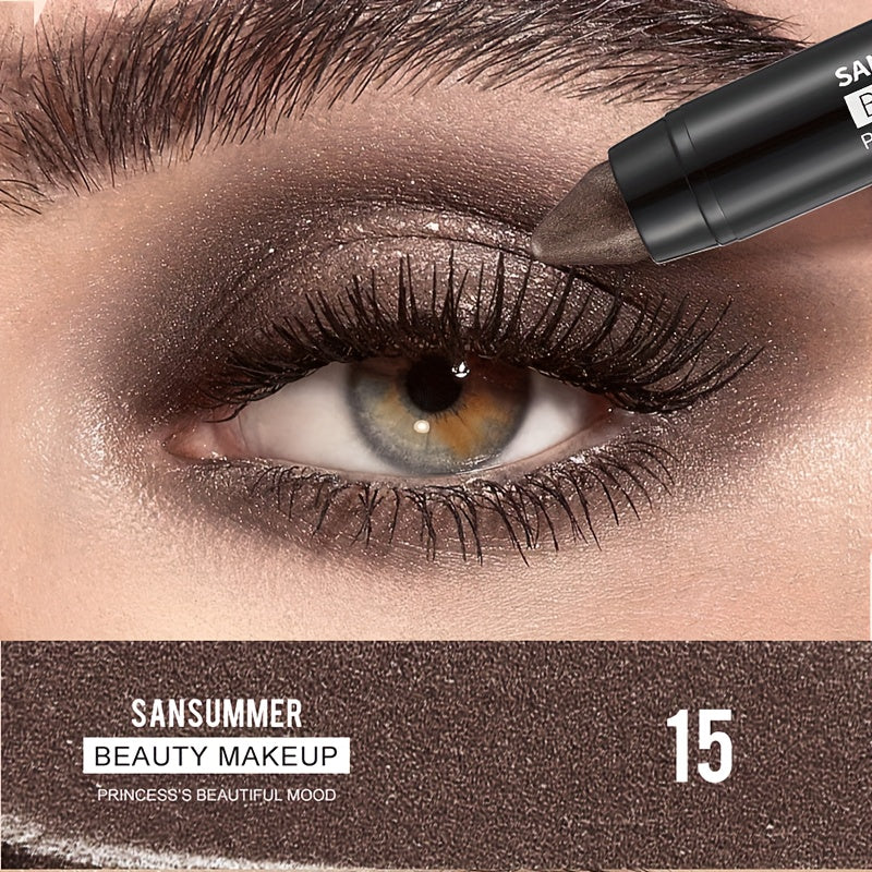 7-color waterproof eye shadow stick, pearlescent matte treatment, to create a natural and lasting eye makeup lasting flash eye shadow stick, easy to create daily makeup.Ladies' Gift.