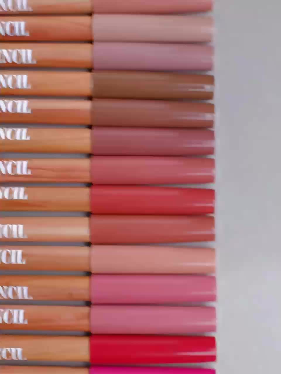 6pcs Nude Lip Liner Makeup Set - Natural And Long-lasting Waterproof Matte Effect, Long-lasting And Durable, Easy to Color And Non-smudge Lip Liner, Suitable for Daily Makeup