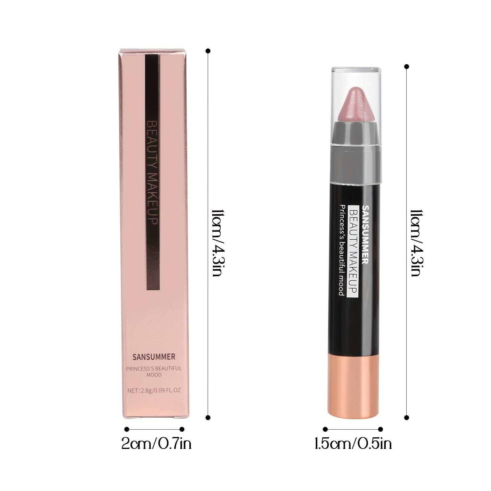 SANSUMMER 8 Color Crayon Lipstick, Moisturizing Lipstick Long Lasting, Waterproof, Smooth, Rich Effect, Professional Makeup For Adult Valentine's Day Gifts