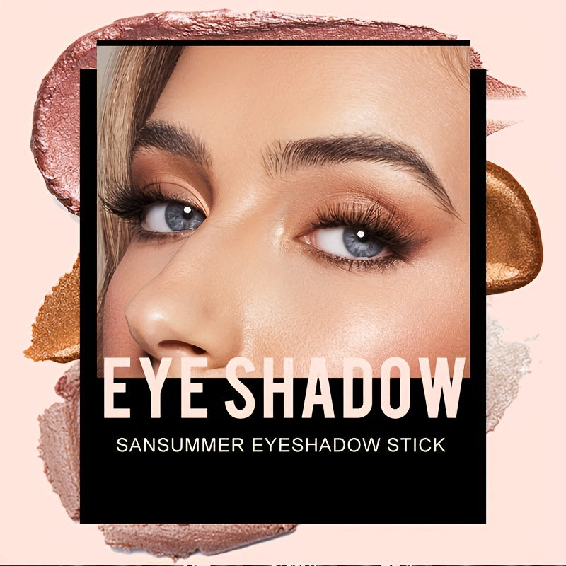 7-color waterproof eye shadow stick, pearlescent matte treatment, to create a natural and lasting eye makeup lasting flash eye shadow stick, easy to create daily makeup.Ladies' Gift.