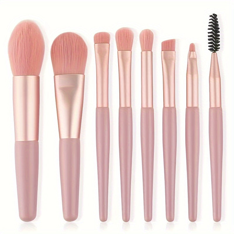 20/34pcs Makeup Brush Set and 8pcs Mini Makeup Brush Professional Soft Synthetic Powder Foundation Eyeshadow Makeup Brush Cosmetics Suitable for Beginners