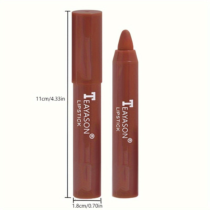 12 Colors Sexy Matte Lipstick Waterproof Long Lasting Color Rendering Non-stick Velvet Lips Liner Pencil Woman Makeup Cosmetics Valentine's Day Gifts